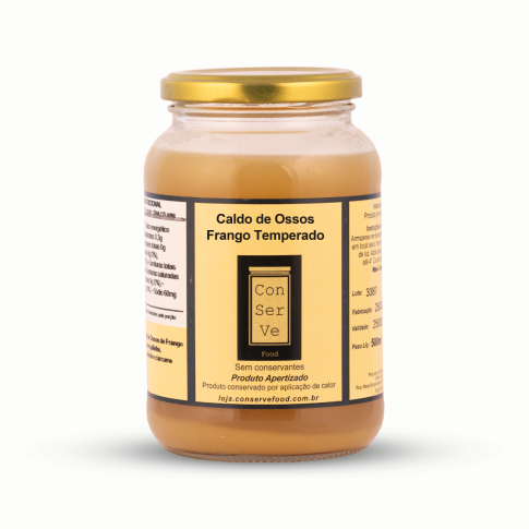 Caldo de Ossos de Frango Temperado - 500ml
