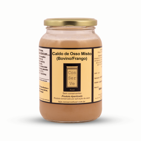 Caldo de Ossos Misto Neutro (bovino/frango) - 500ml